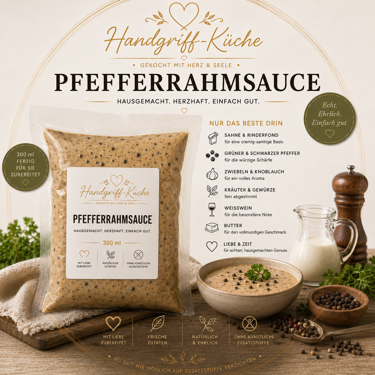 Hausgemachte Saucen