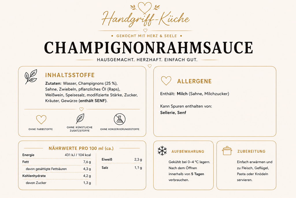 Hausgemachte Saucen