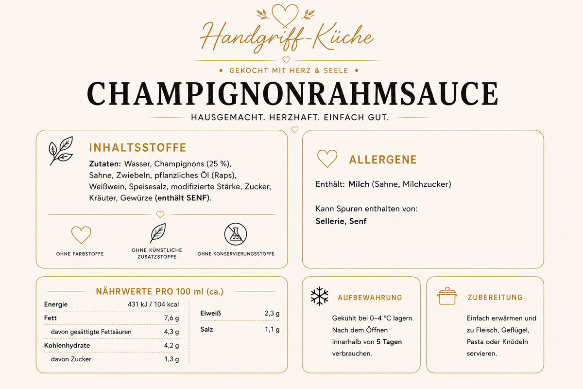 Hausgemachte Saucen