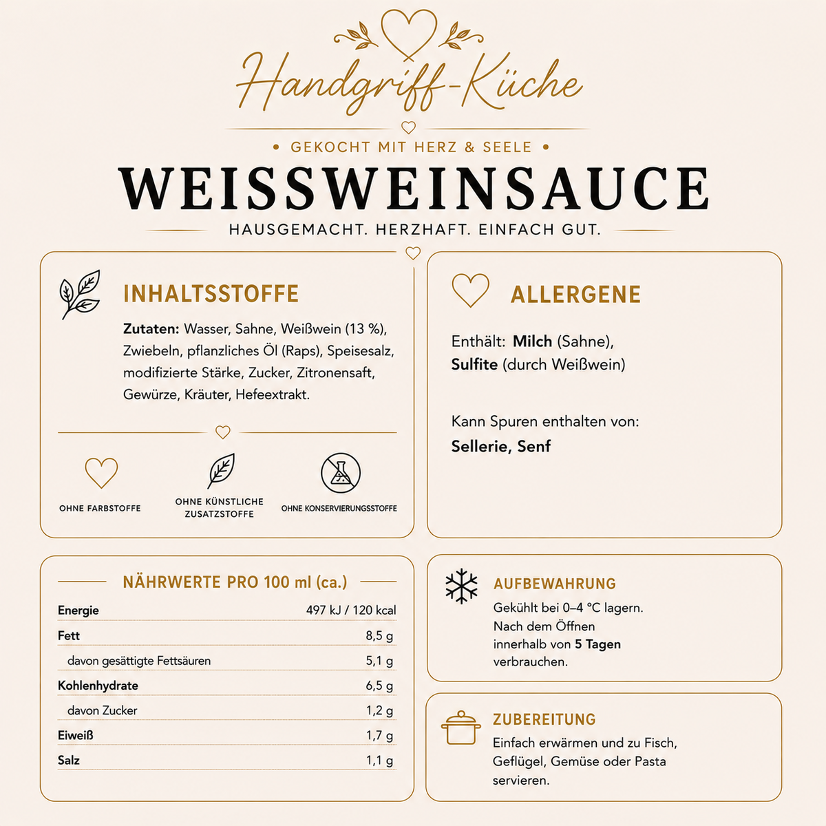Hausgemachte Saucen