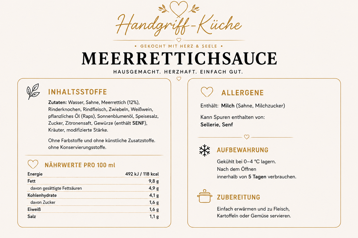 Hausgemachte Saucen