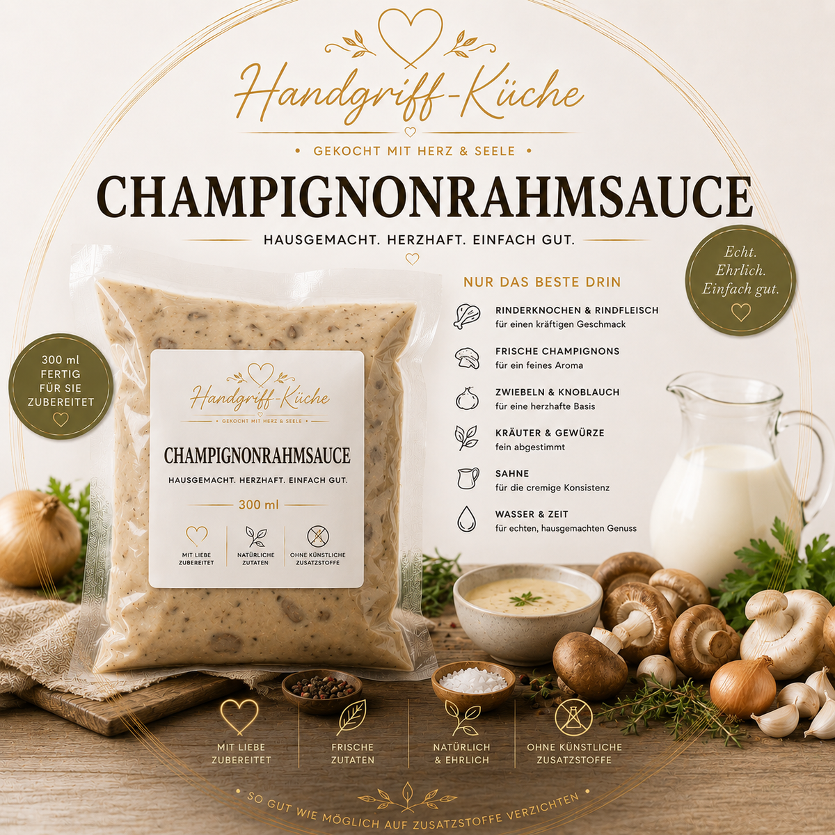 Hausgemachte Saucen