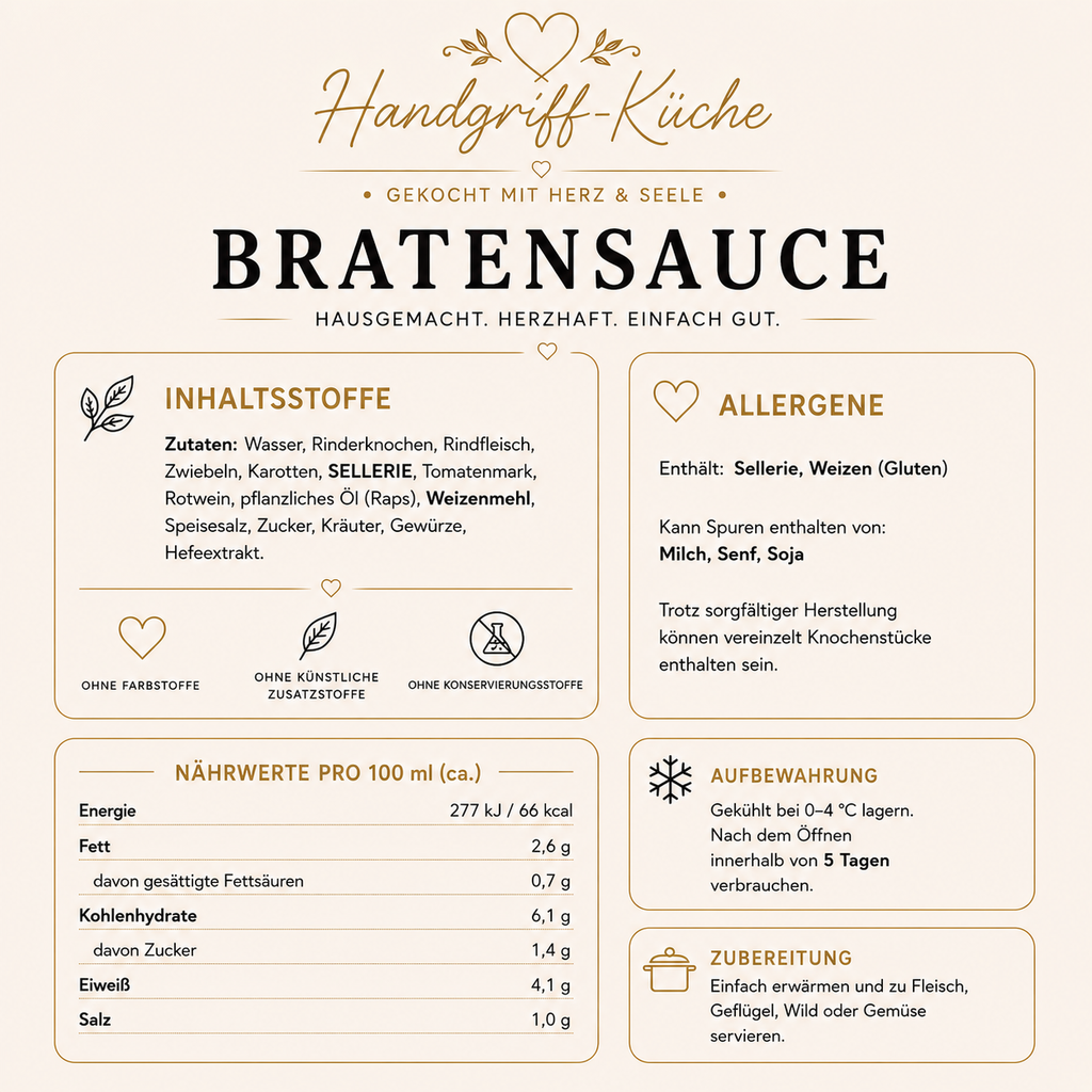 Hausgemachte Saucen