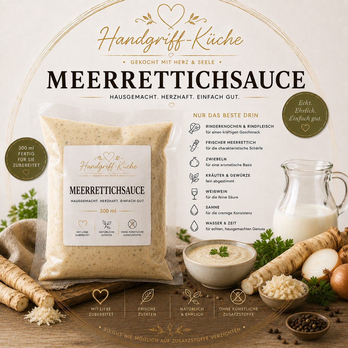 Hausgemachte Saucen
